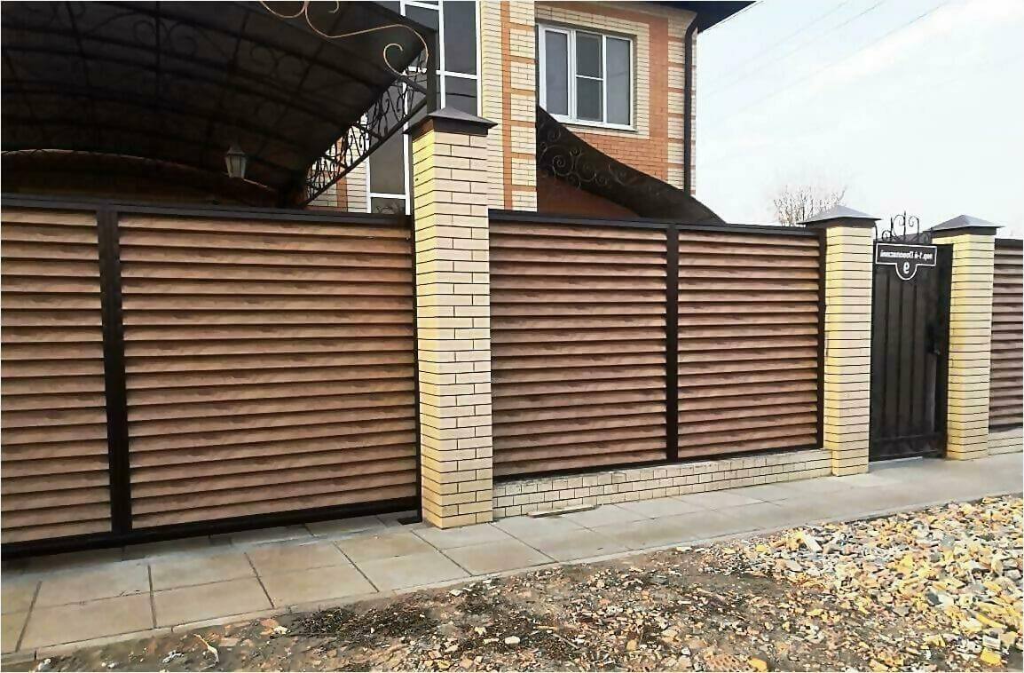 Забор жалюзи 50м светлое дерево фото5 в Ессентуках