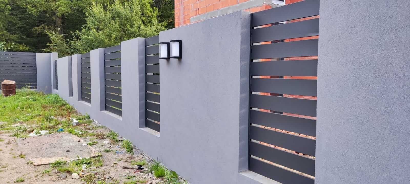 забор из металлопланкена RAL7024 Серый Графит МАТТЕ фото6 в Ессентуках