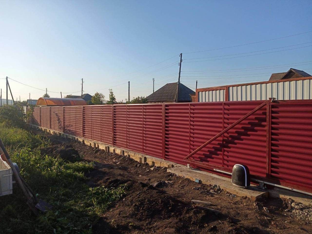Забор-жалюзи 44м RAL3005/3005 Красное Вино двусторонний фото 3 в Ессентуках