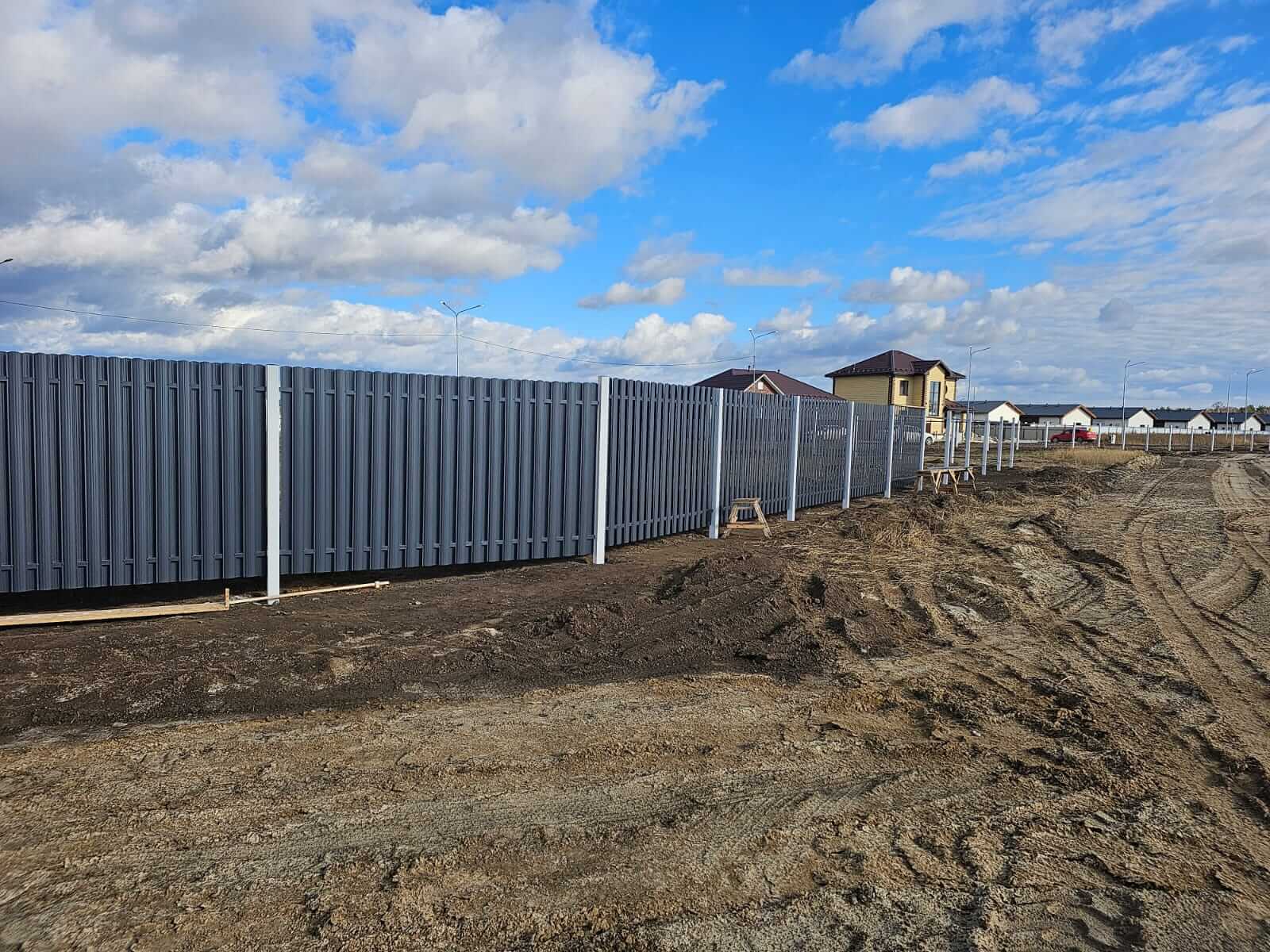 Забор из евроштакетника 234м RAL7024/7024 Серый Графит двусторонний фото 7 в Ессентуках