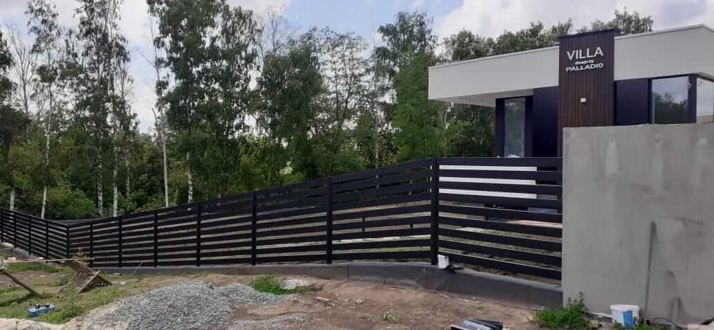 Забор-ранчо из металлопланкена 48м RAL9005 Черный МАТТЕ фото 2 в Ессентуках