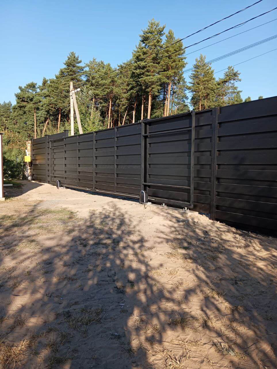 Забор-ранчо из металлопланкена 37м RAL9005 Черный МАТТЕ фото 2 в Ессентуках