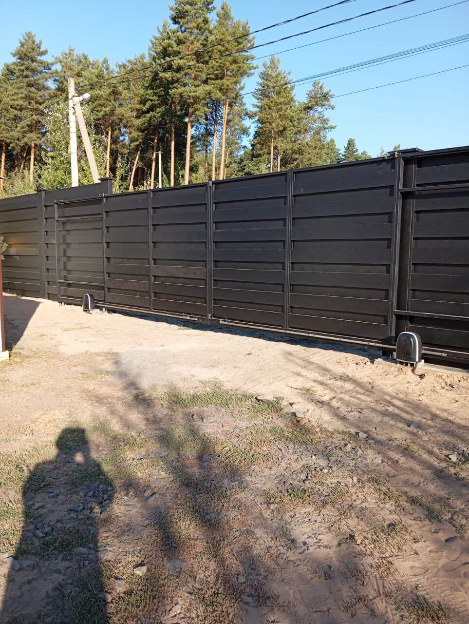Забор-ранчо из металлопланкена 37м RAL9005 Черный МАТТЕ фото 1 в Ессентуках