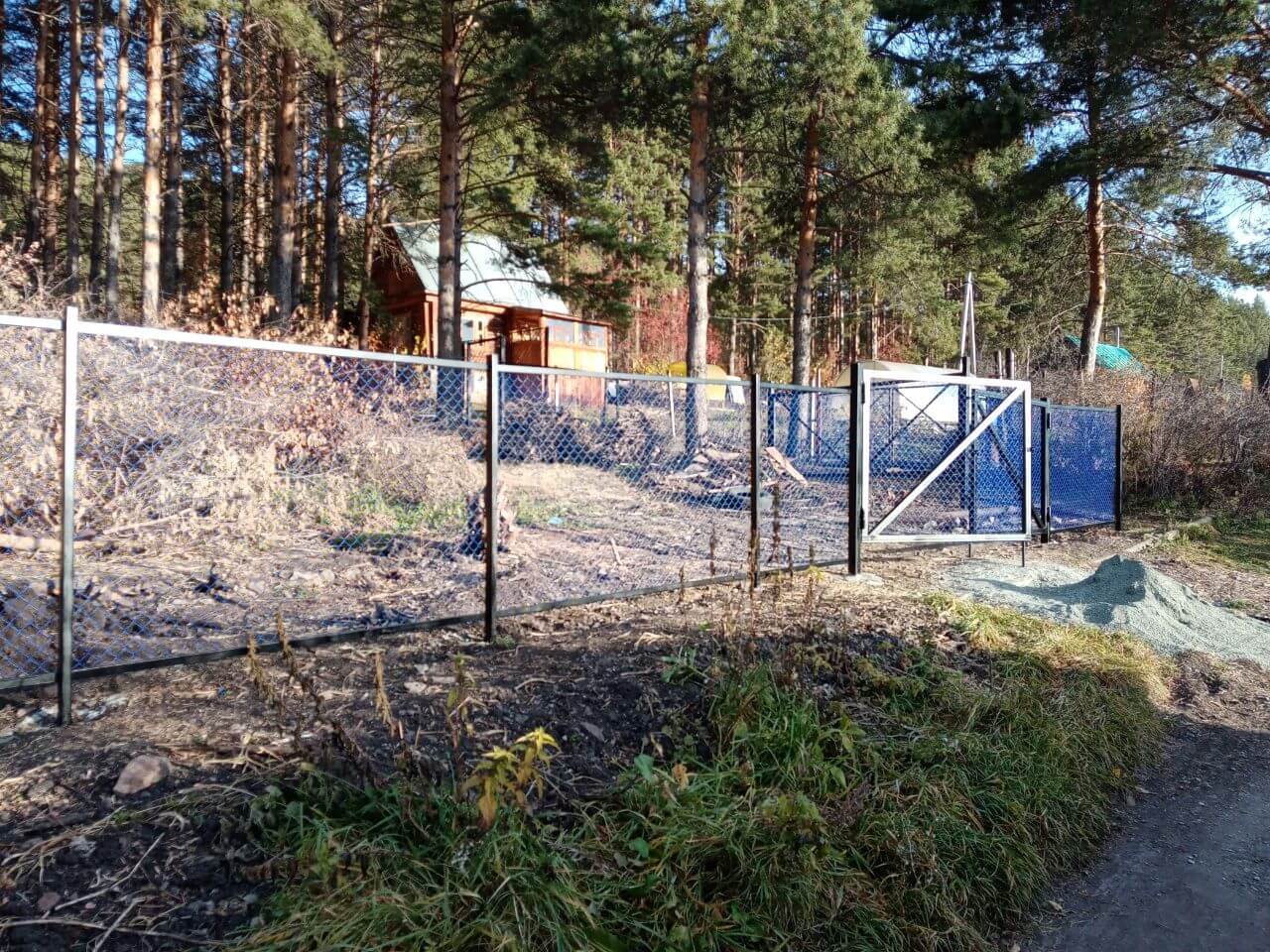 Забор из сетки рабица 76м с полимерным покрытием фото 8 в Ессентуках