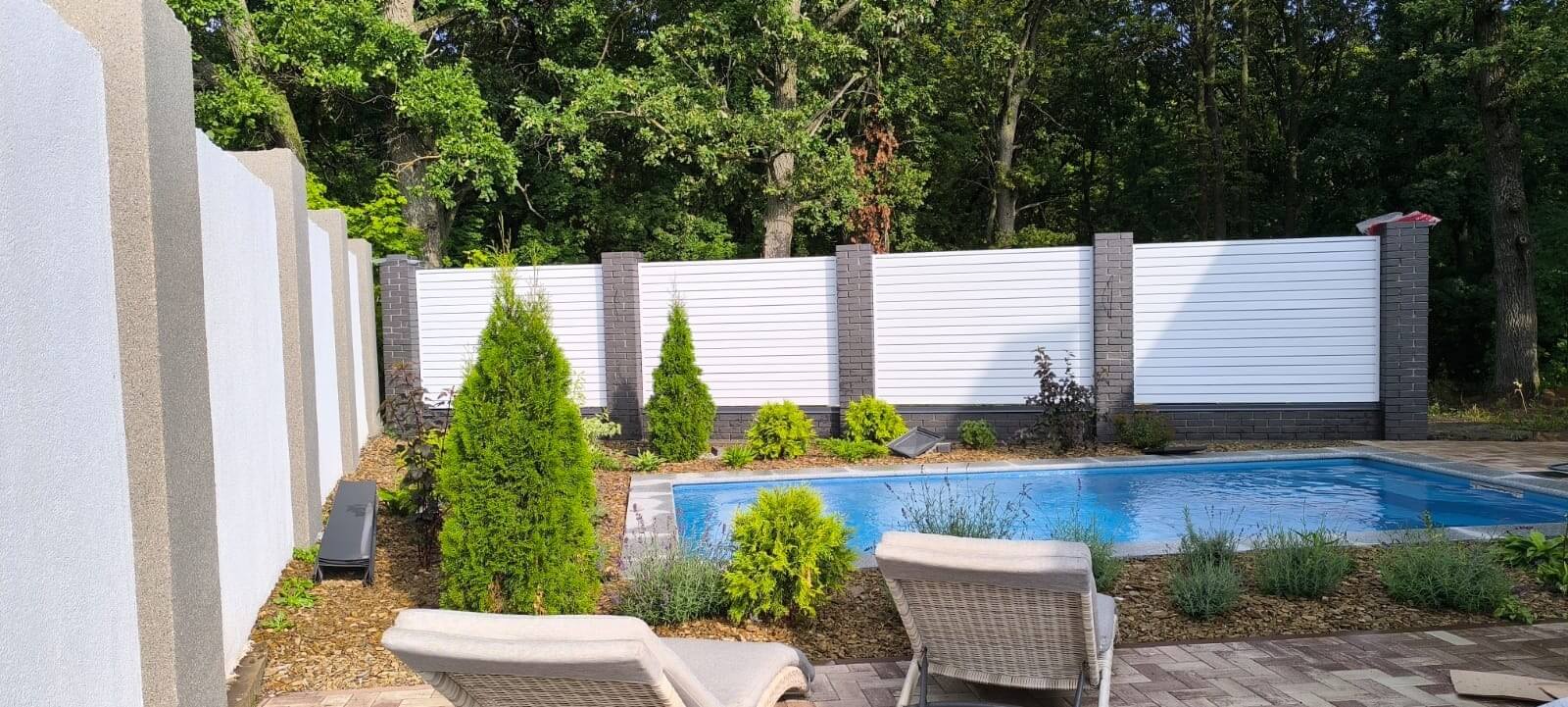 Забор-жалюзи из ламелей Хай-Тек 54м RAL9003 Белый фото 1 в Ессентуках